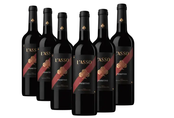 6er Paket L'Asso Primitivo 2020 DE 